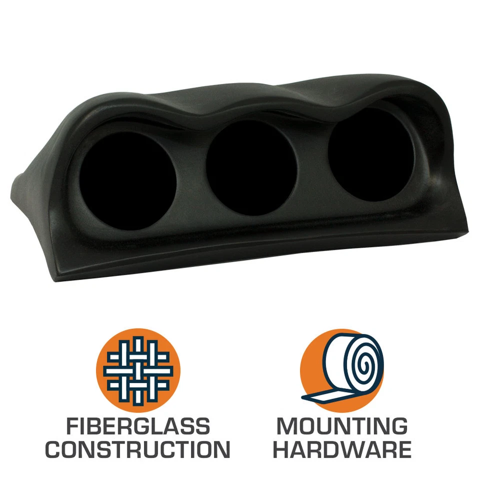 Salpicadero de fibra de vidrio calibre triple 52 mm para Subaru Impreza 1998-2001 Foto 2 de 2