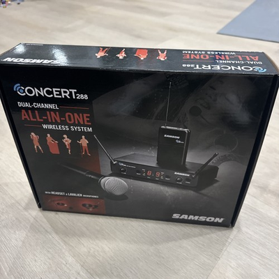 #ad Samson Concert 288 All In One UHF Beltpack Lavalier Headset Wireless Mic System $199.99