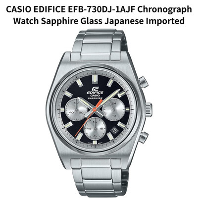CASIO EDIFICE EFB-730DJ-1AJF Chronograph Watch Sapphire Glass Japanese ImportedA