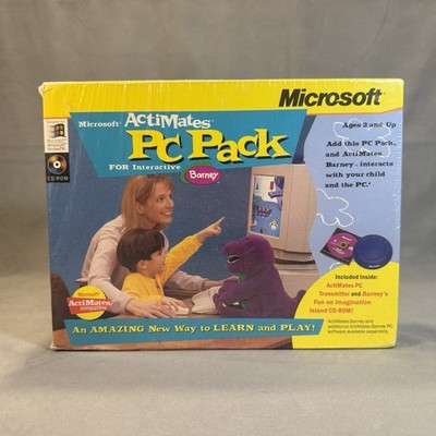 New - Sealed - Vintage 90 s Microsoft ActiMates PC Pack for Interactive Barney