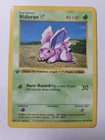 Nidoran M Dmg 55/102 - 1st Edition Base Set Shadowless - Pokemon 1999 (B)