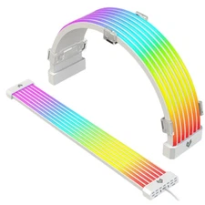 RGB Power Extension Cable Kit - ARGB Motherboard Power Supply Cable, 24 Pin A...