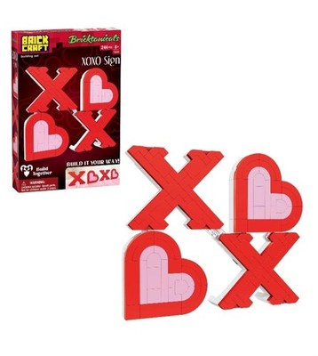 Brickcraft XO XOs Sign Heart Building Set 244pc Bricktanicals New In Box