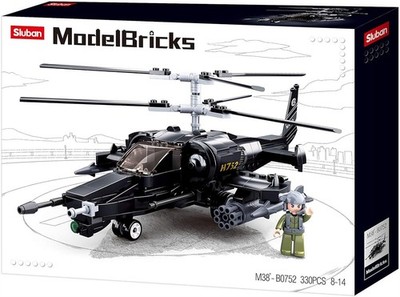 Sluban M38-B0752 Model Bricks Kampfhubschrauber 330 Teile