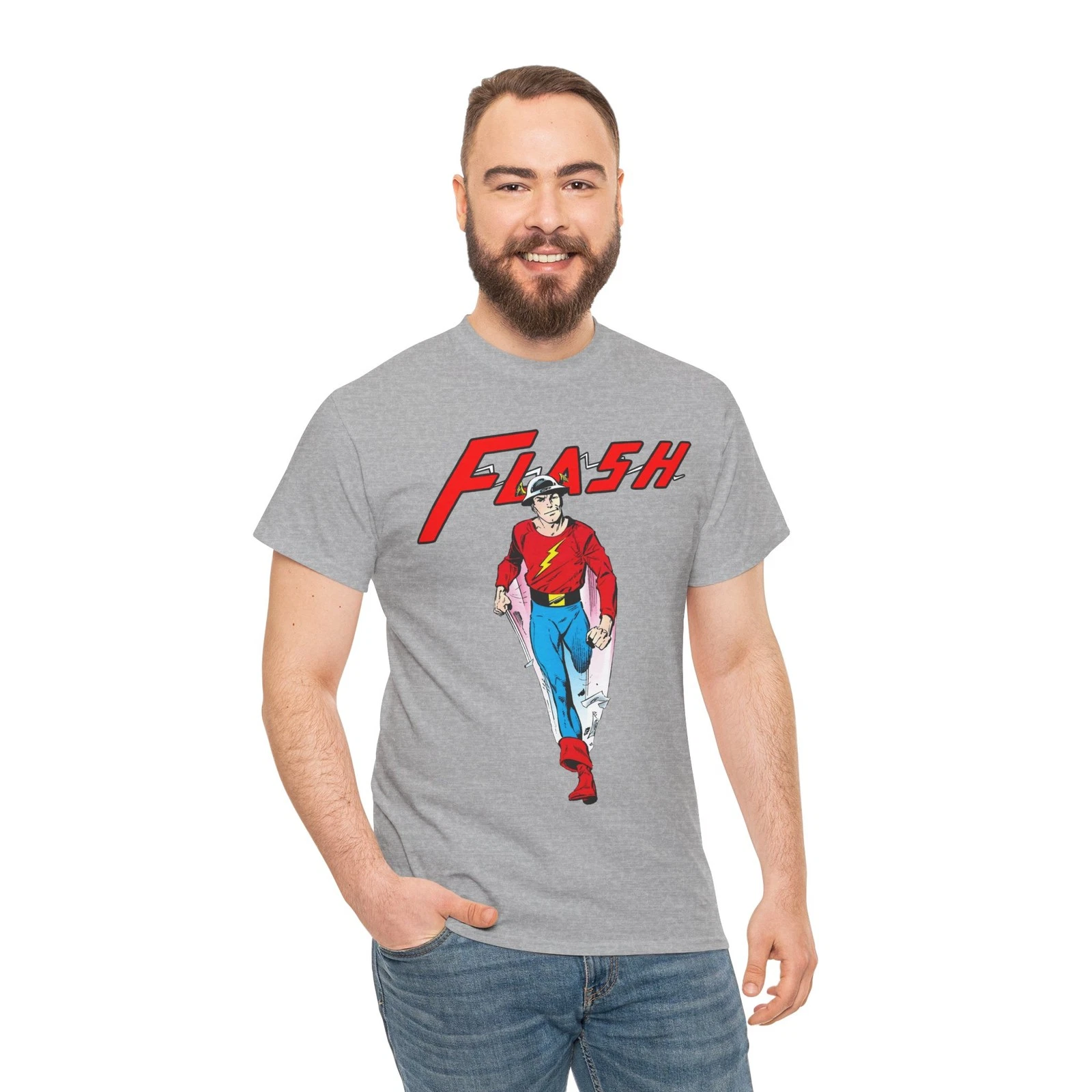 Golden Age Flash T-Shirt - John Byrne Art - DC Comics - Jay Garrick - JSA
