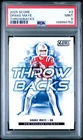 2025 Score Drake Maye Throwbacks #3 PSA 9 MINT