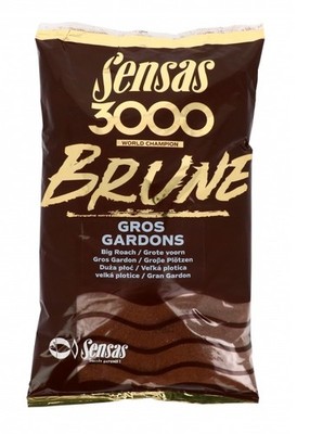 Sensas 3000 Brune Gros Gardons 1,00kg Grundfutter Rotauge