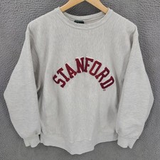 Vintage Stanford University Sweatshirt Mens XL Gray 90s MV Sport Proweave