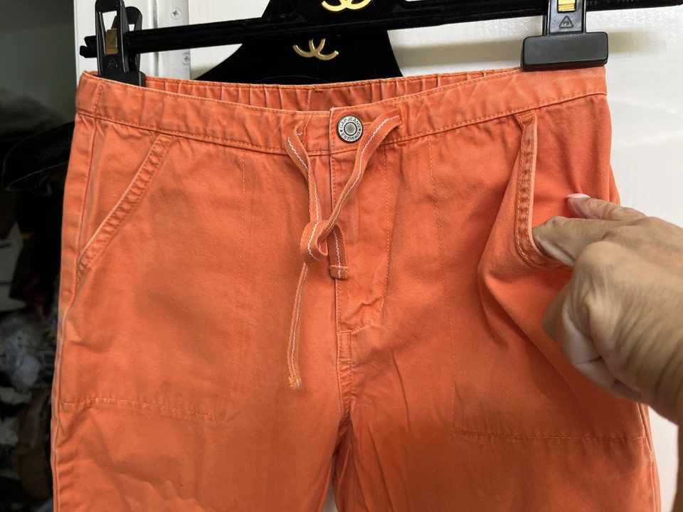 GAP NARANJA ALGODÓN CÓMODO CINTURA ELÁSTICA ESCUELA CASUAL PANTALONES VAQUEROS NIÑO 10 Foto 4 de 4