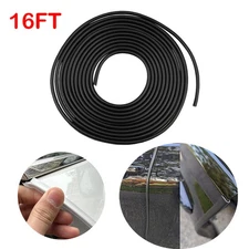 16FT Car Door Edge Trim Guard Molding Rubber Seal Strip Scratch Protector Strip