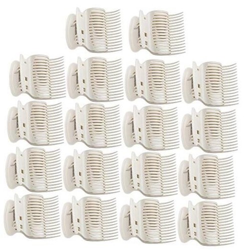 Aniann 18 Pieces Hot Roller Clips Plastic Hair Curler Claw Clips Replacement