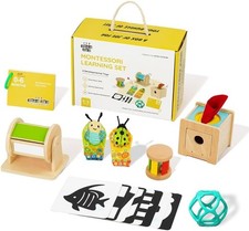 Montessori Toys for Babies 0-6 Months - 6-in-1 Educational Sensory Development K