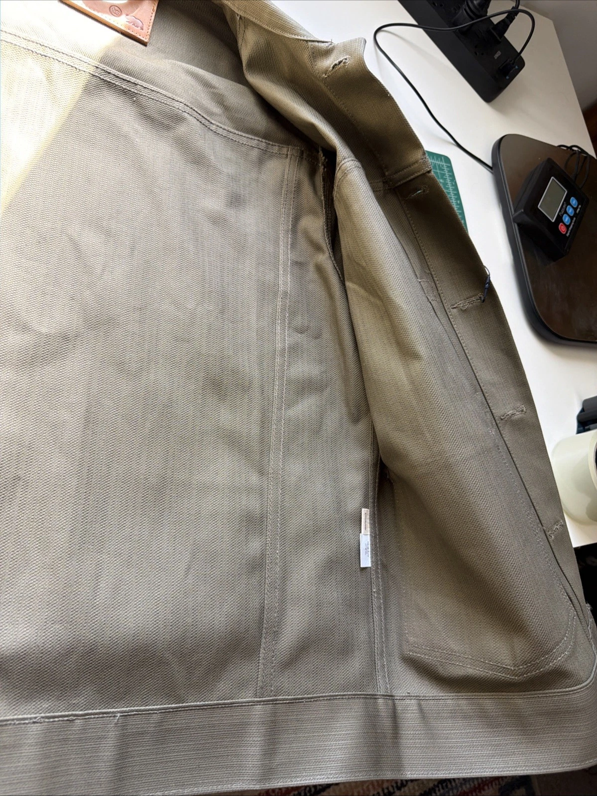 TAYLOR STITCH The RYDER JACKET Yoshiwa Mills Olive Green Size 40 NWT - product detail image 5