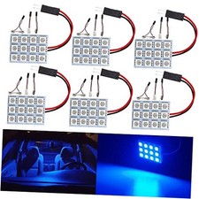 6-pack Blue Led Panel Dome Lightcar Interior Lights For Map Dome 12smd-blue