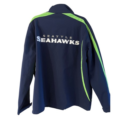 NFL Seattle Seahawks Football Men Jacket Blue Green G-III Zip Jacket XL - Picture 2 of 6