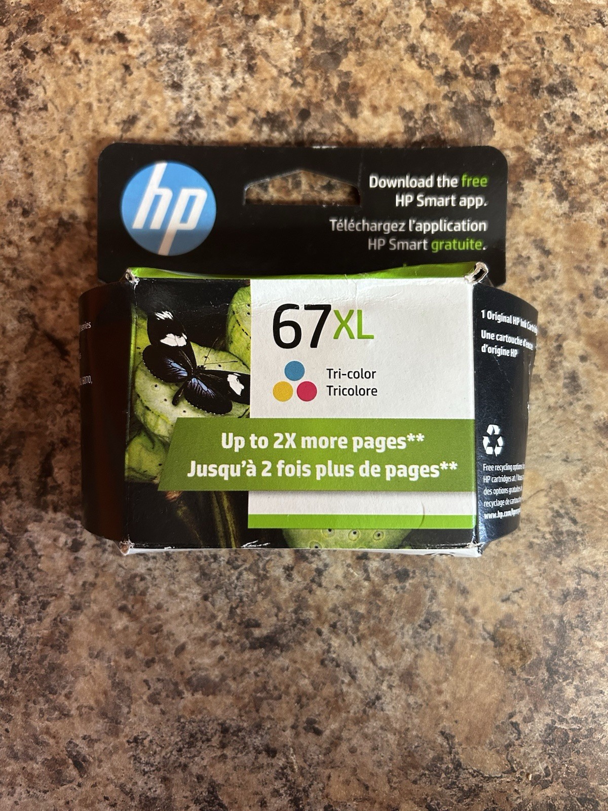 HP 67XL Tri-Color Original Ink Cartridge 3YM58AN High Yield Exp Sep 2026-image