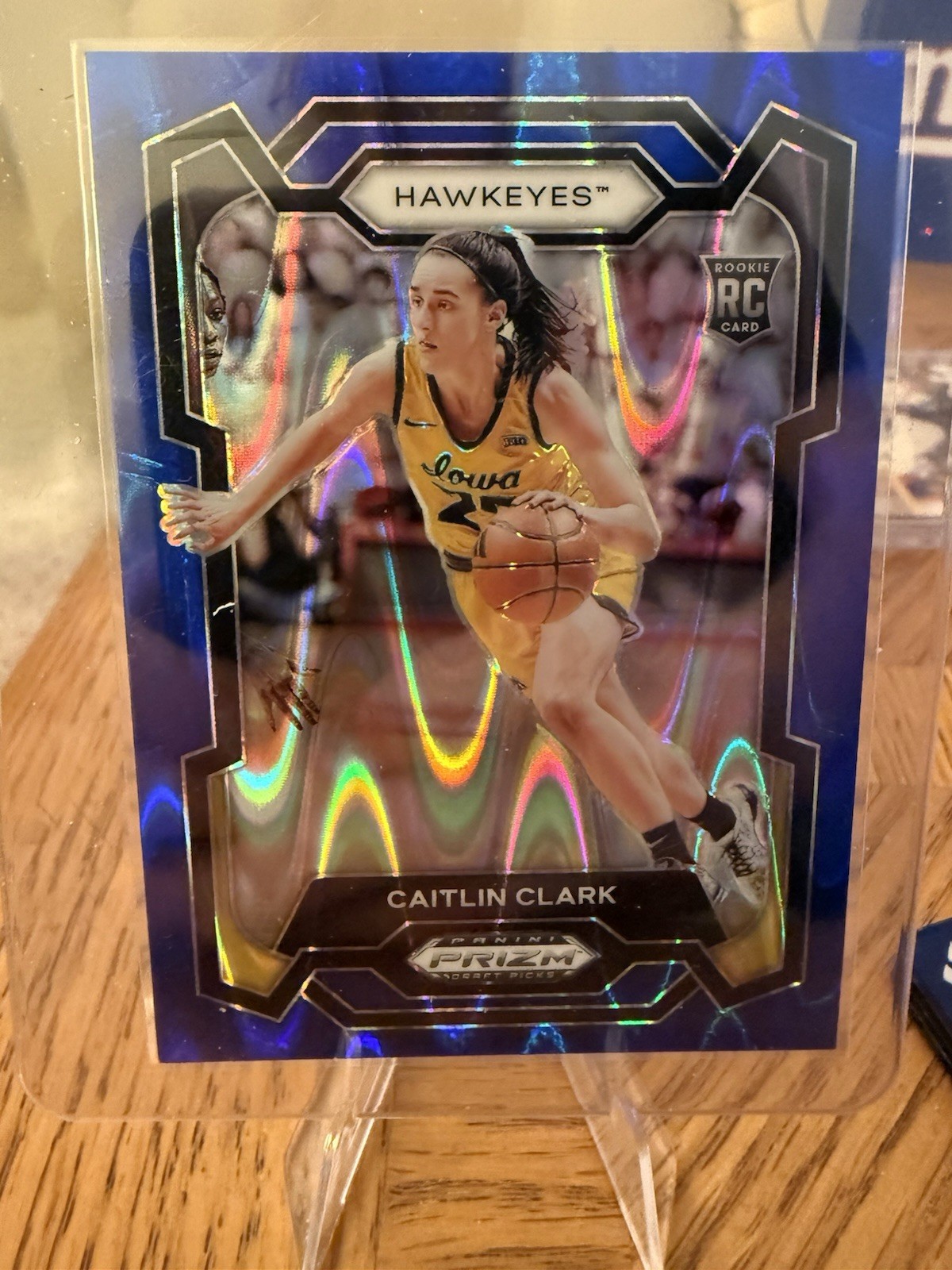 2024 Panini Prizm Draft Picks - Caitlin Clark #57 Blue Seismic Prizm /149 (RC)