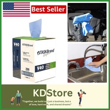 Blue V40 Value Series Center Pull Wiper Sheets Disposable Cleaning Towels 200