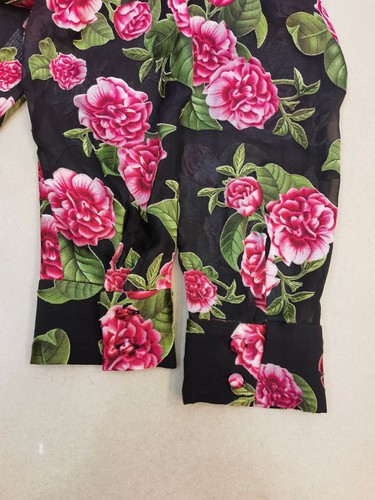 Women Alice + Olivia Viscose Blend Floral Long Sleeve Blouse Top - Picture 8 of 10