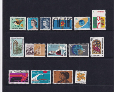 Australian Stamps - 1966-1970 - 15 mint stamps - mixed lot | eBay Australia