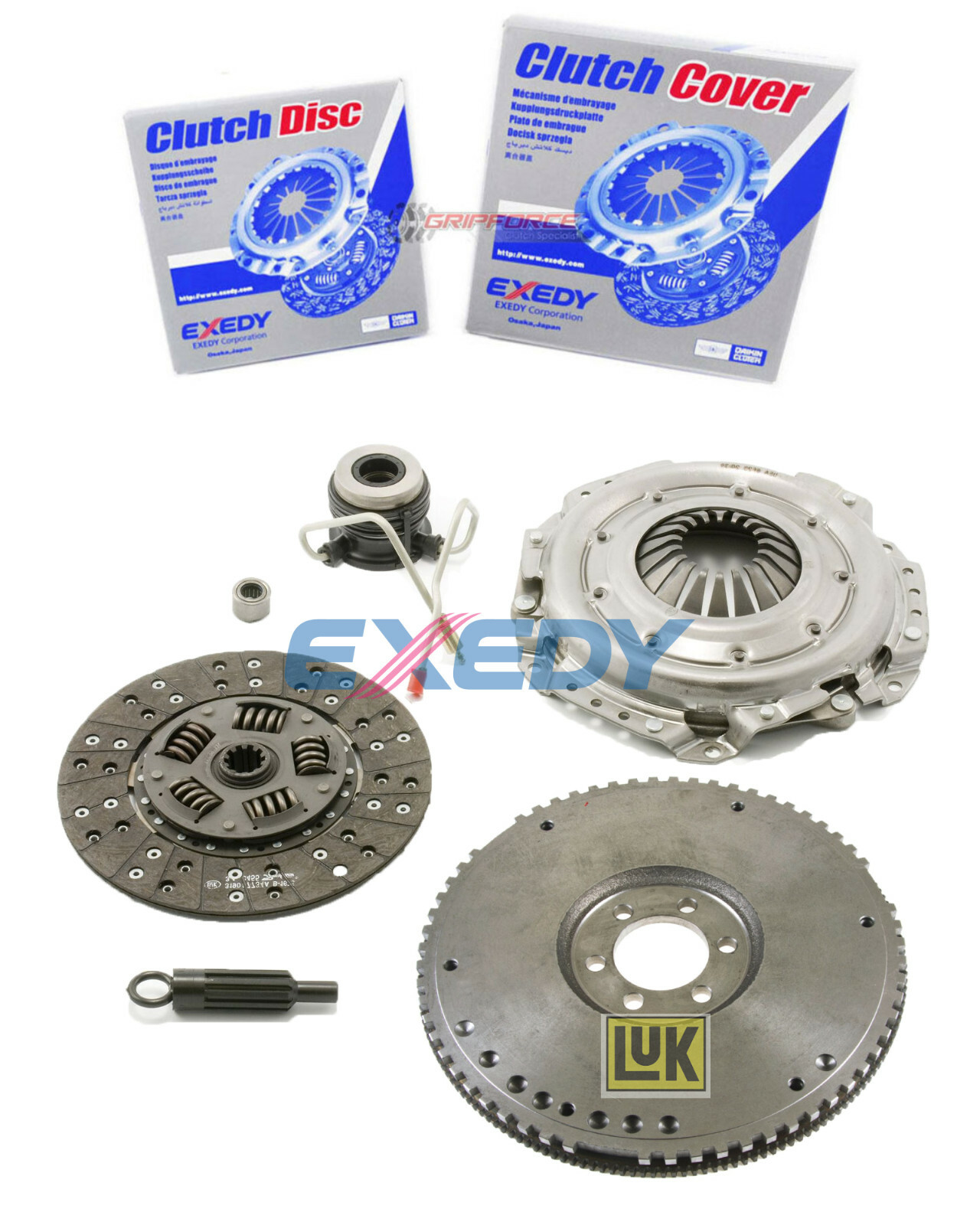EXEDY Clutch Kit with Slave Cylinder & Flywheel for 87-89 Jeep 4.0L 4.2L & Peugeot Models