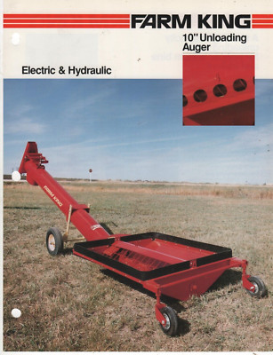 FARM KING 10'' UNLOADING AUGER ELECTRIC HYDRAULIC TRAILER HOPPER BOTTOM BIN Sheet