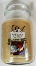 Yankee Candle SANTA'S COOKIES Large Jar 22 Oz Brown Housewarmer New Wax