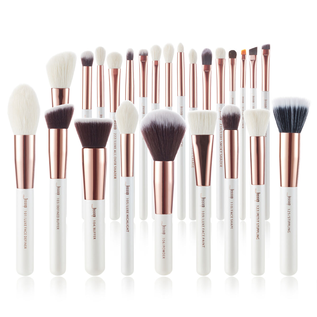Jessup brochas de maquillaje base colorete en polvo pinceles brocha maquillaje