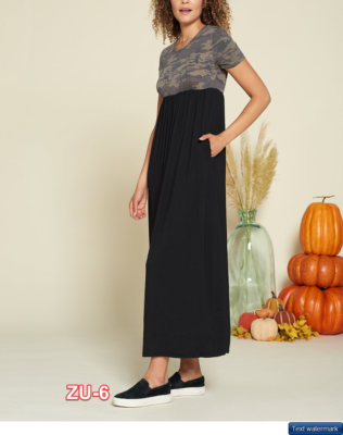 Amaryllis | Muted Camo & Black Color Block Empire-Waist Maxi Dress - Women M | eBay Amaryllis | Muted Camo & Black Color Block Empire-Waist Maxi Dress - Women M | eBay