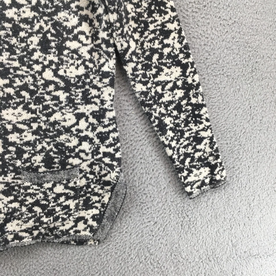 Maison Jules Cardigan Sweater Womens Large Grey Knitted V-Neck Button Up Casual - Image 3 of 4