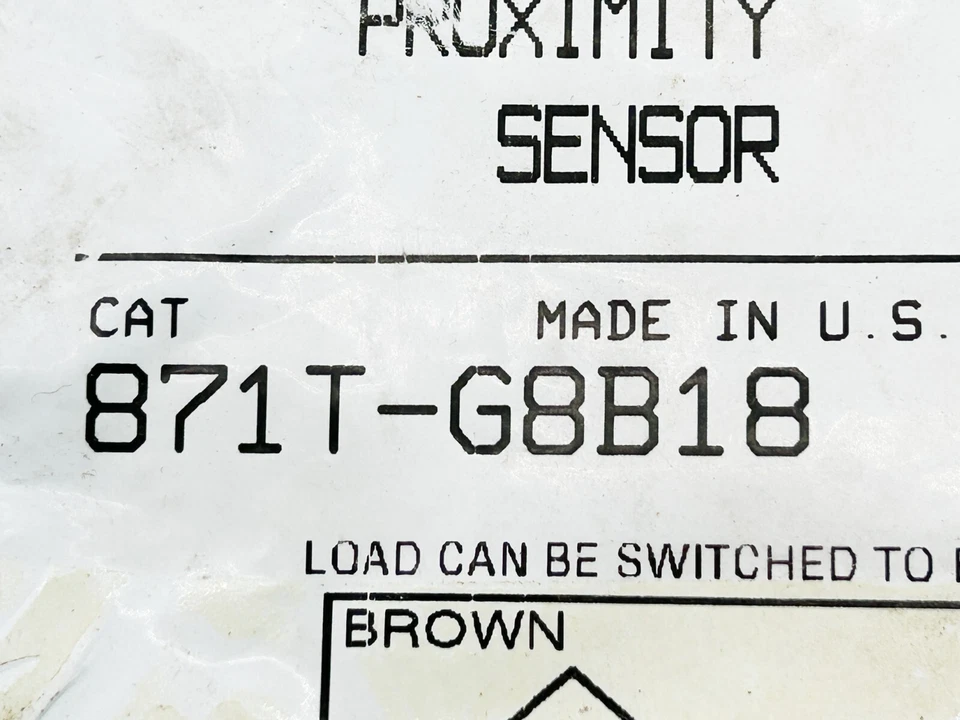 New Allen Bradley 871T-G8B18 Inductive Proximity Sensor 132VAC 8MM Sensing Dista - Image 2 of 4