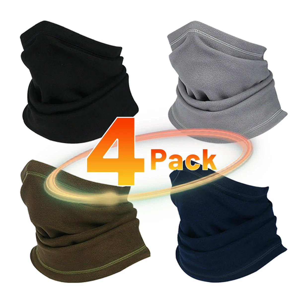 4 Pack Winter Fleece Neck Warmer Half Face Masks Windproof Women Men for Cycling
Opens in a new wind