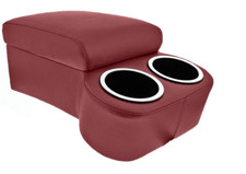 Dark Red Bc Cruiser Bench Seat Console With Drink Holders Musclecar Classic