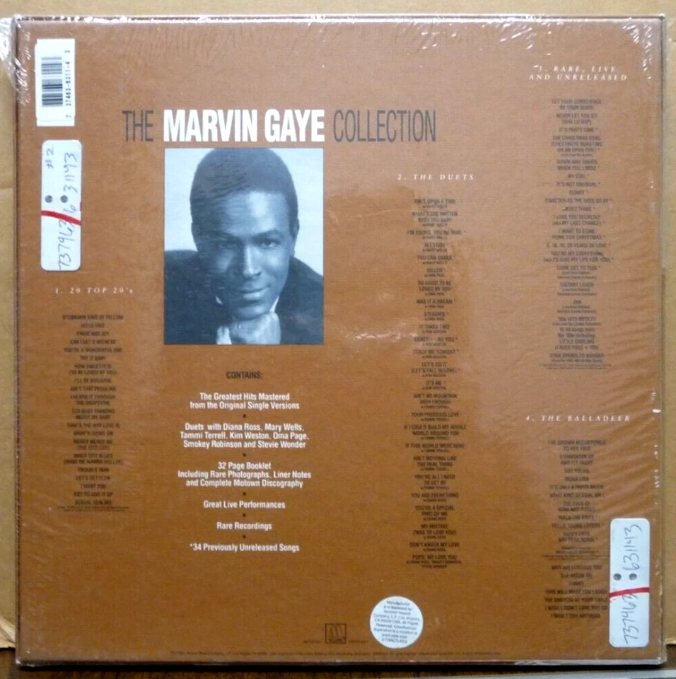 The MARVIN GAYE Collection 4-Cassette Edition Complete MOTOWN Box Set BRAND NEW - Image 3 of 3