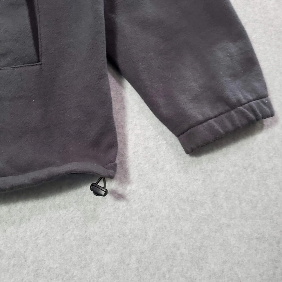 Brixton Beta X Men Sweatshirt Large Black Pockets 1/4 Zip Mock Neck READ - Image 4 of 4