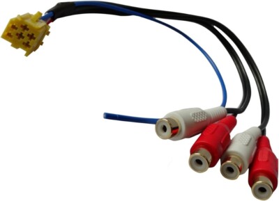 LINE OUT ADAPTER RCA Buchse MINI ISO 4 Chinch AUDI BLAUPUNKT für Ford SKODA VW