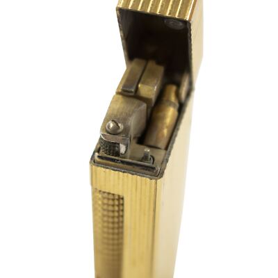 dunhill LONDON VINTAGE ITALY製 シルクアスコットタイ Dunhill London Gold Plated Made In Switzerland Gas Lighter | eBay