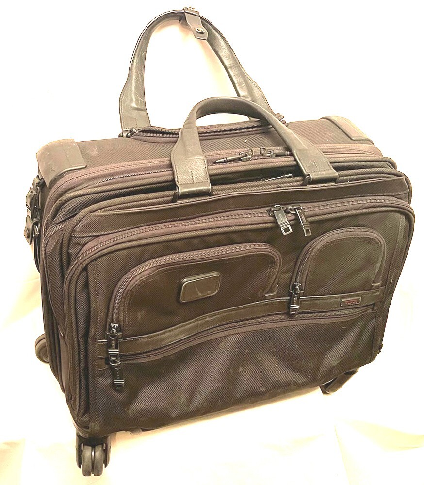 TUMI - Alpha 4-Wheeled Briefcase 美品 Tumi Alpha 4 Wheeled Deluxe Brief Laptop Case | eBay