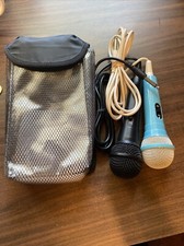 DISNEY Frozen Ice Karaoke MICROPHONE - Teal Colored  Black with USB Plug In   