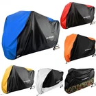 Motorcycle Cover Waterproof Heavy Duty for Winter Outside Storage Snow Rain Dust