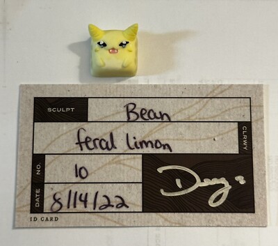 Deag Caps - Artisan Keycaps - *Bean Feral Limon* Mx style Artisan Keycap