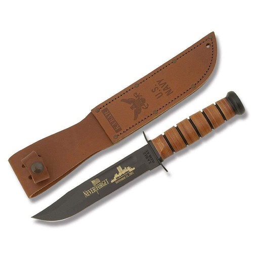 KA-BAR Full-Size Braun Leder USN Scheide NUR 1225S - Bild 6 von 9