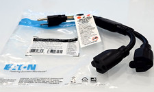 EATON EXTENSION CORD Y SPLITTER, NEMA 5-15P to 2x NEMA 5-15R -