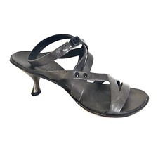 Cydwoq  Minimal  Dark Bronze Leather Sandals Size 36