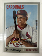 2019 TOPPS HERITAGE YAIRO MUNOZ 312 ST. LOUIS CARDINALS