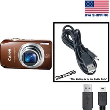 Canon PowerShot SD4500 IS Digital Camera USB Cable Transfer Cord Replacement