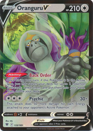 Oranguru V - 133/189 Ultra Rare Astral Radiance NM Pokemon TCG