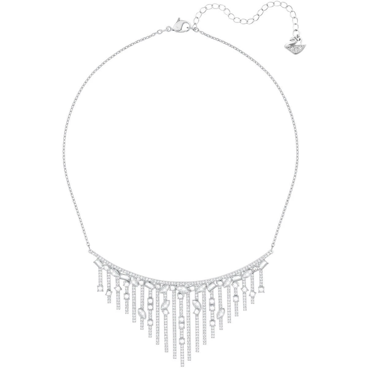 SWAROVSKI Henrietta Pav Necklace White Rhodium plating 5351316 NIB 1405