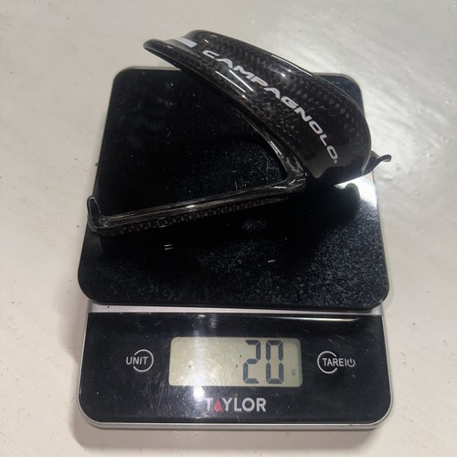 Gabbia borraccia Campagnolo Super Record fibra di carbonio bici da strada nero lucido - Foto 10 di 10
