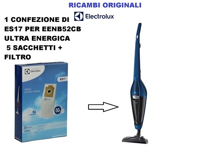 SACCHETTI ASPIRAPOLVERE ELECTROLUX ES17 ULTRA ENERGICA ORIGINALI EENB52CB |  eBay
